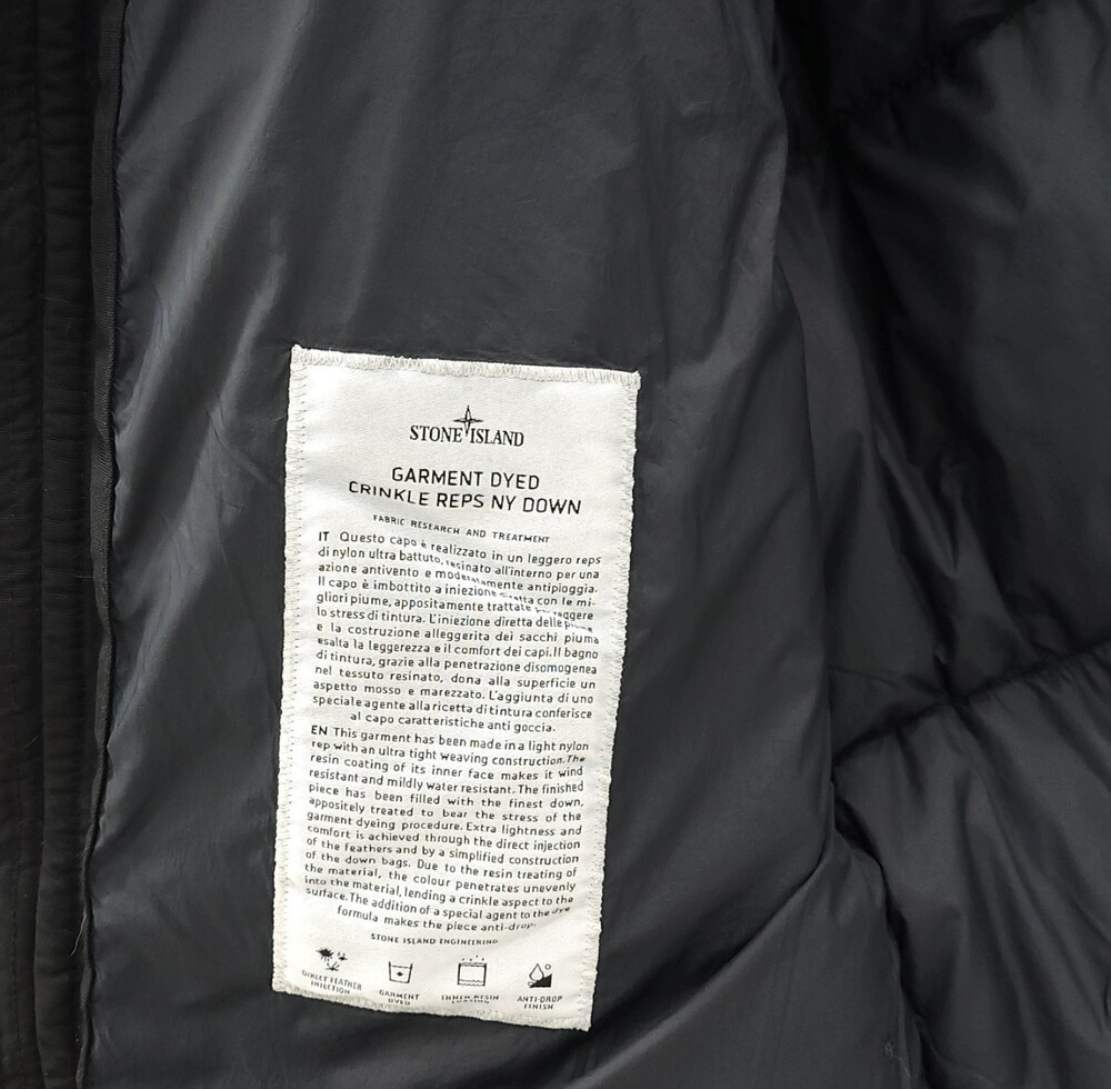 [럭스유] S / 스톤아일랜드 와펜 크링클랩스 다운 패딩 751540123