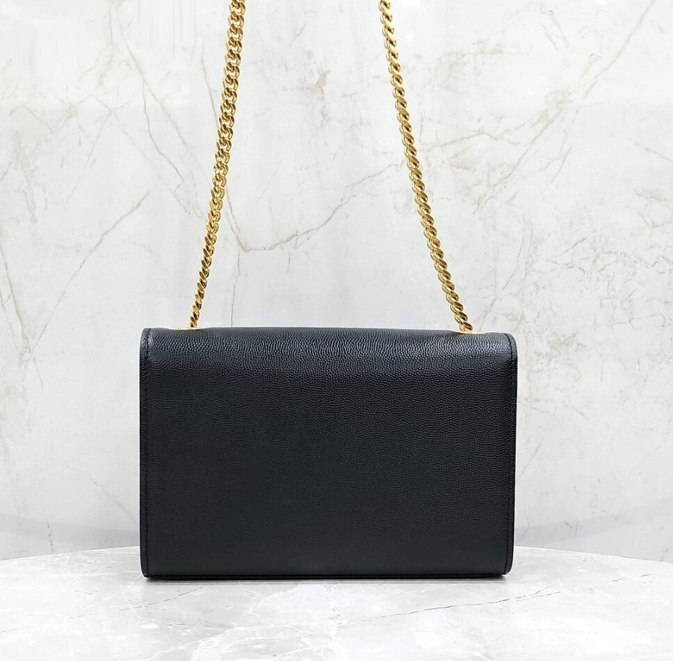 [럭스유] 생로랑 그랑 드 뿌드르 케이트 체인 숄더백 금장 스몰 469390