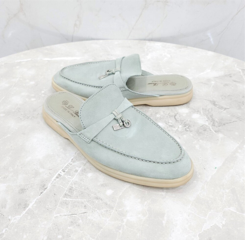 [럭스유] 36.5 / 로로피아나 바부슈 참스 썸머워크 뮬