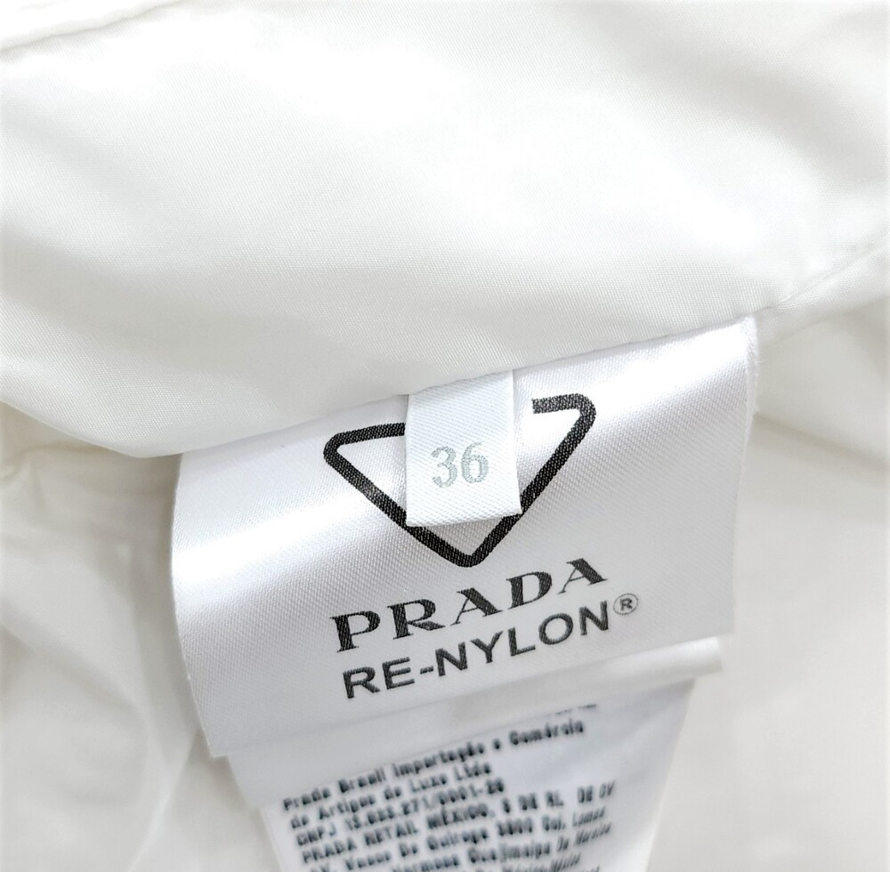 [럭스유] 36 / 프라다 여성 리나일론 삼각로고 셔츠 패딩 자켓 291968