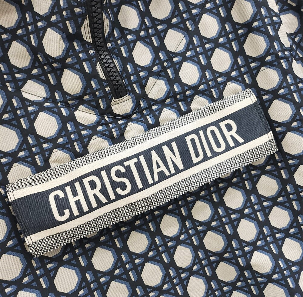 [럭스유] (새상품) XS / 디올 매크로 까나쥬 반팔 후드 아노락 417C19A2378