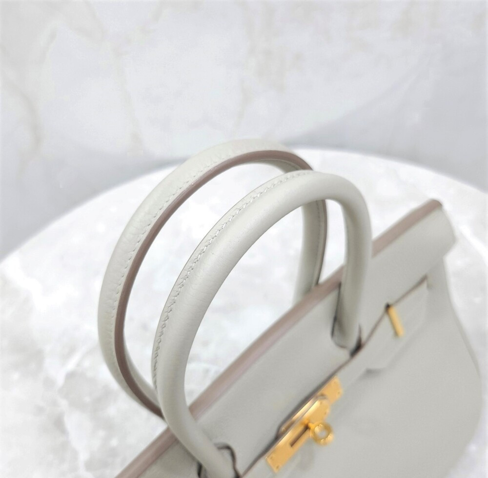 [럭스유] 에르메스 벌킨 30 토고 펄그리스 금장 Y각인