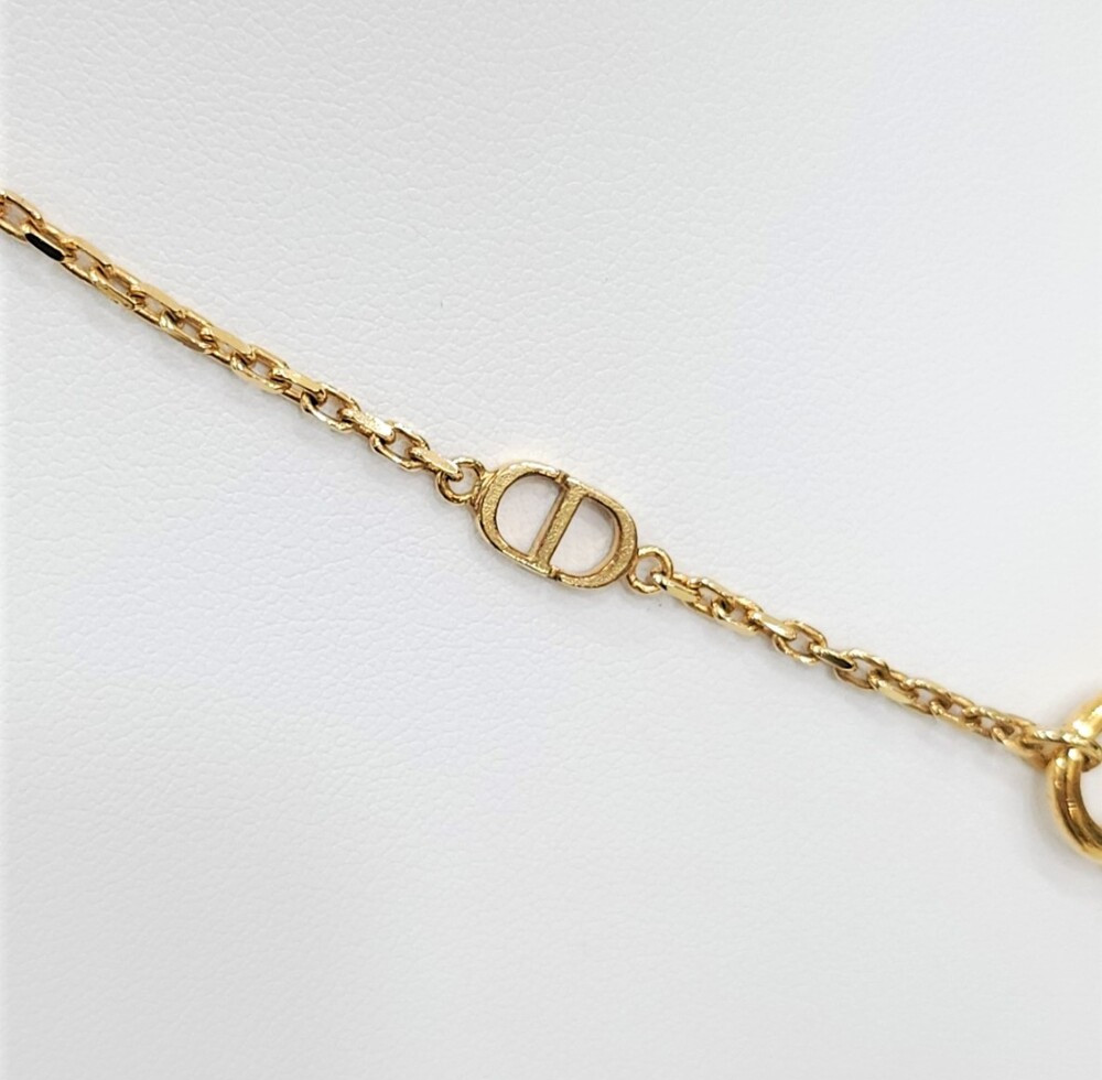 [럭스유] 디올 PETIT CD 큐빅 진주 체인 목걸이 N3048WOMCY