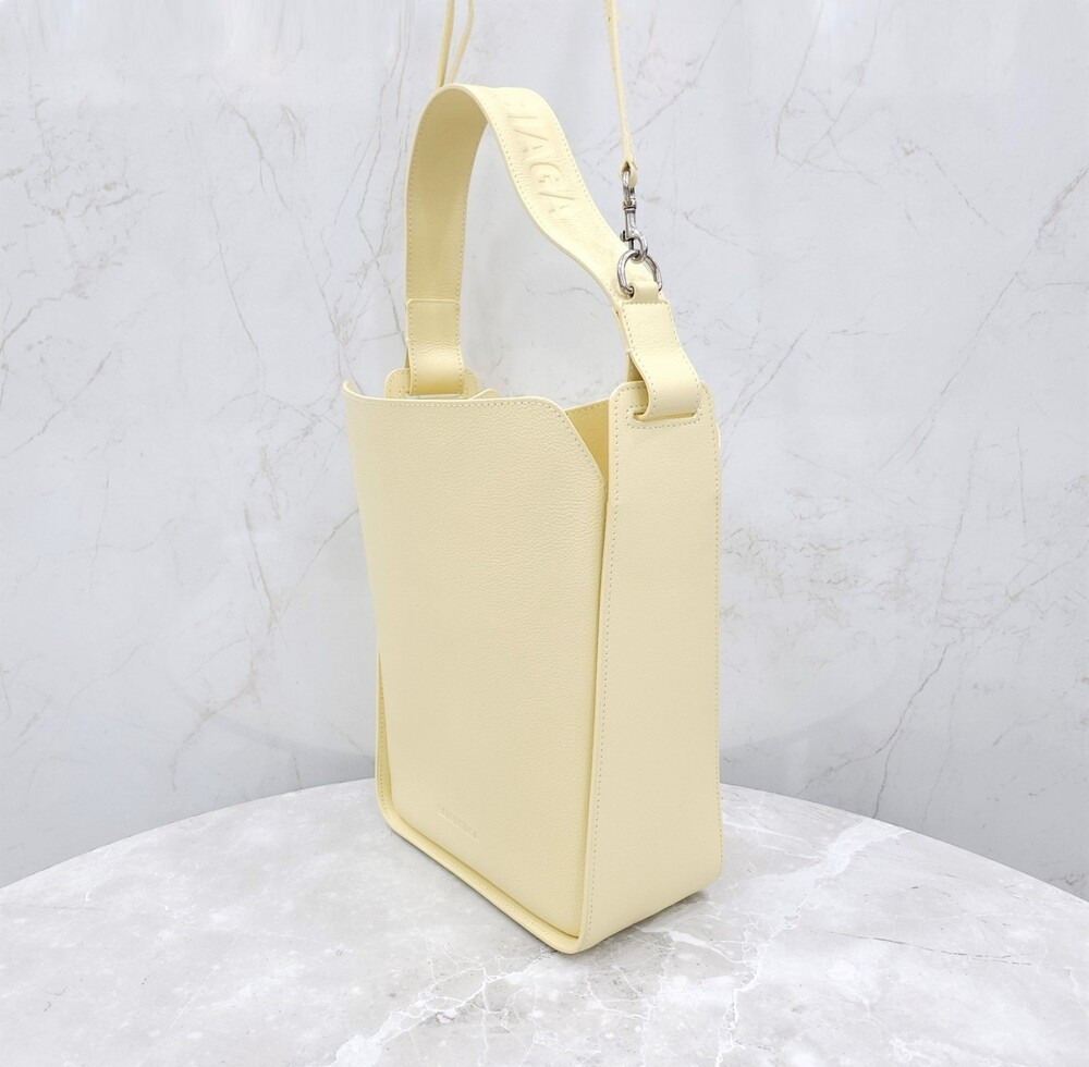 [럭스유] 발렌시아가 툴 20 옐로우 레더 토트 크로스백 659920