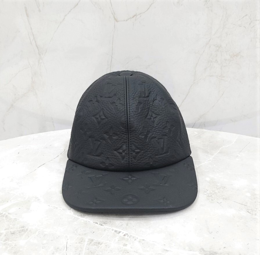 [럭스유] 루이비통 블랙 모노그램 레더 쉐도우 볼캡 58 MP2605
