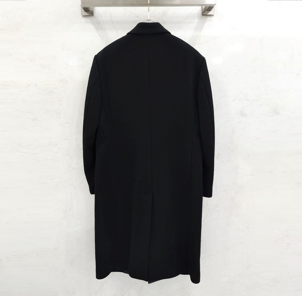 [럭스유] 46 / 라프시몬스 헤링본 블랙 울 롱 코트