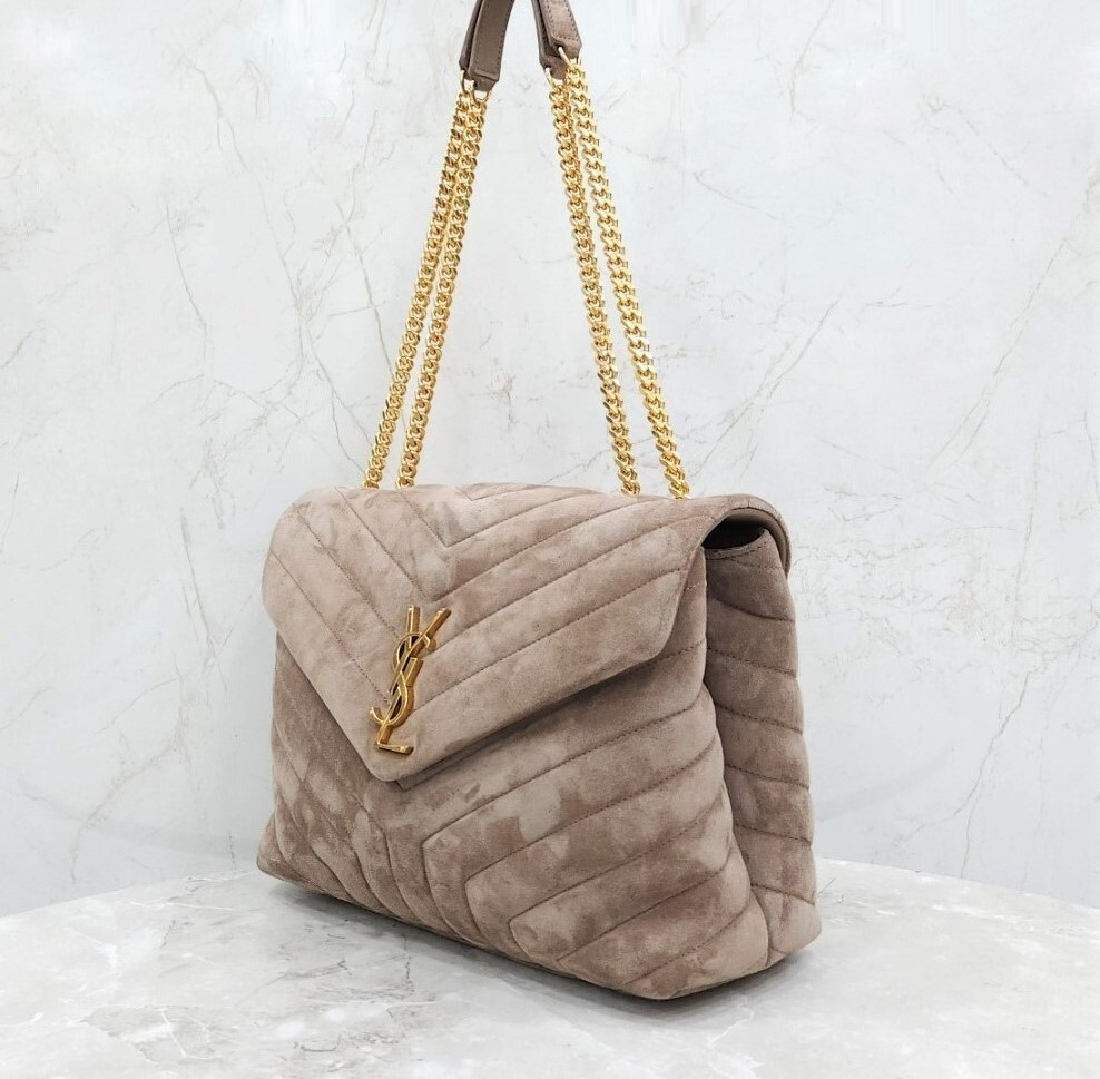 [럭스유] 생로랑 스웨이드 루루 체인백 미디움 574946