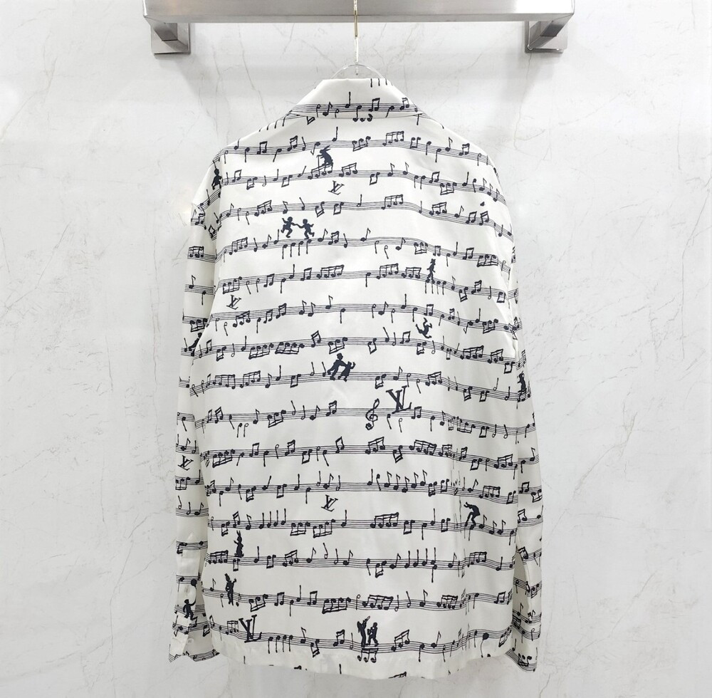 [럭스유] (새상품) M / 루이비통 밀리터리 실크 셔츠 1AATIC