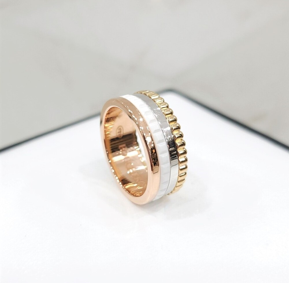 [럭스유] 부쉐론 콰트로 화이트 에디션 스몰 링 46호 JRG01596