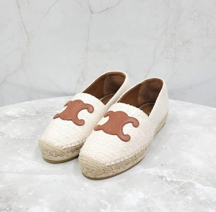 [럭스유] (새상품) 37 / 셀린느 트리오페 에스파듀 트위드 슬립온 354432278C