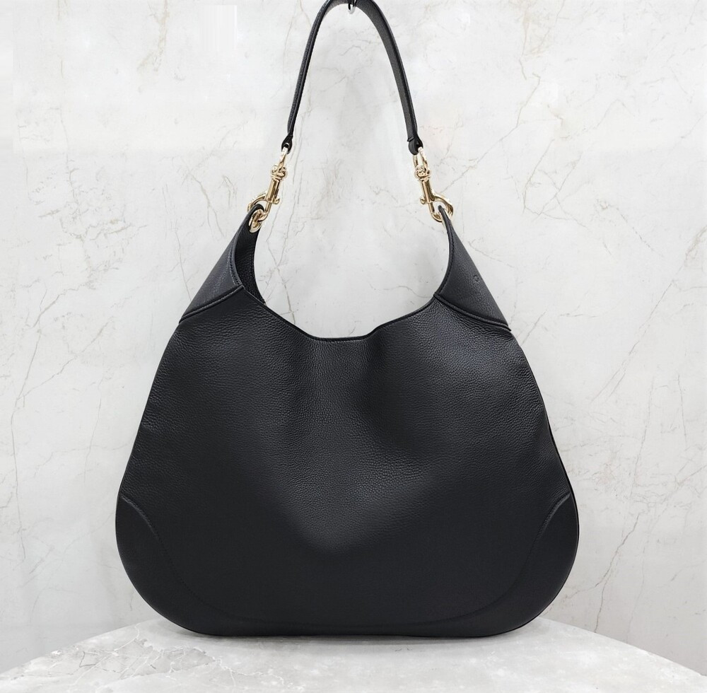 [럭스유] (새상품) 구찌 B 미디움 숄더백 블랙 레더 820169