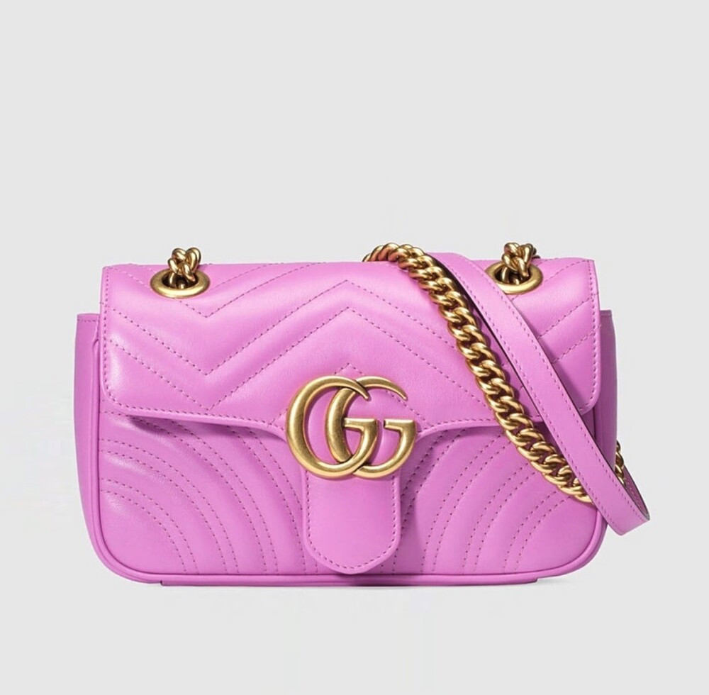 [럭스유] 구찌 GG 마몽 마틀라세 체인 숄더백 446744