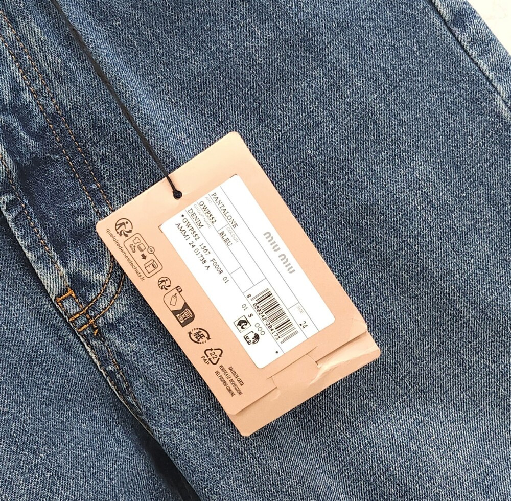 [럭스유] (새상품) 24 / 미우미우 5포켓 데님 팬츠 GWP552