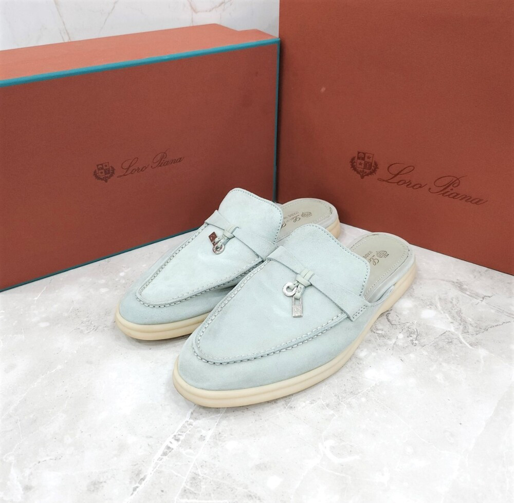 [럭스유] 36.5 / 로로피아나 바부슈 참스 썸머워크 뮬