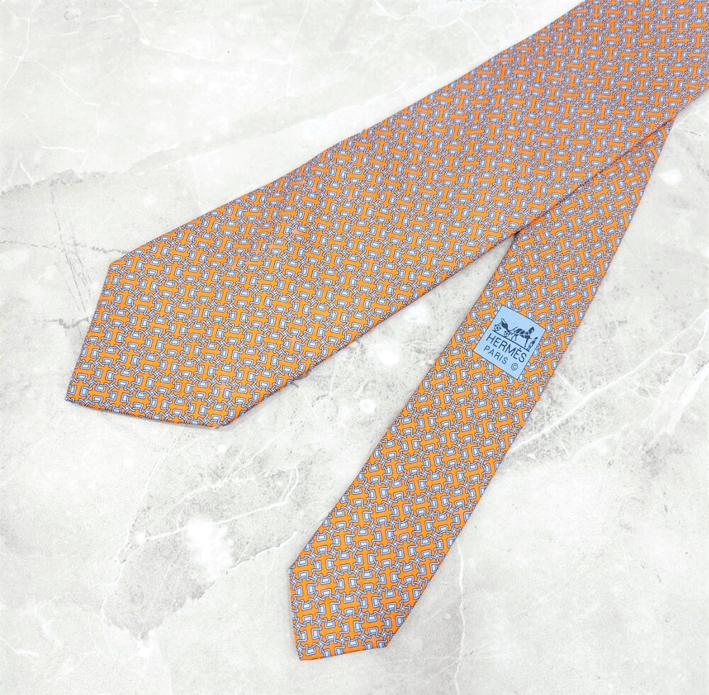 [럭스유] 에르메스 패턴 실크 넥타이