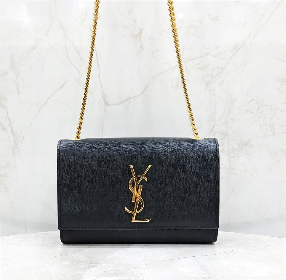 [럭스유] 생로랑 그랑 드 뿌드르 케이트 체인 숄더백 금장 스몰 469390