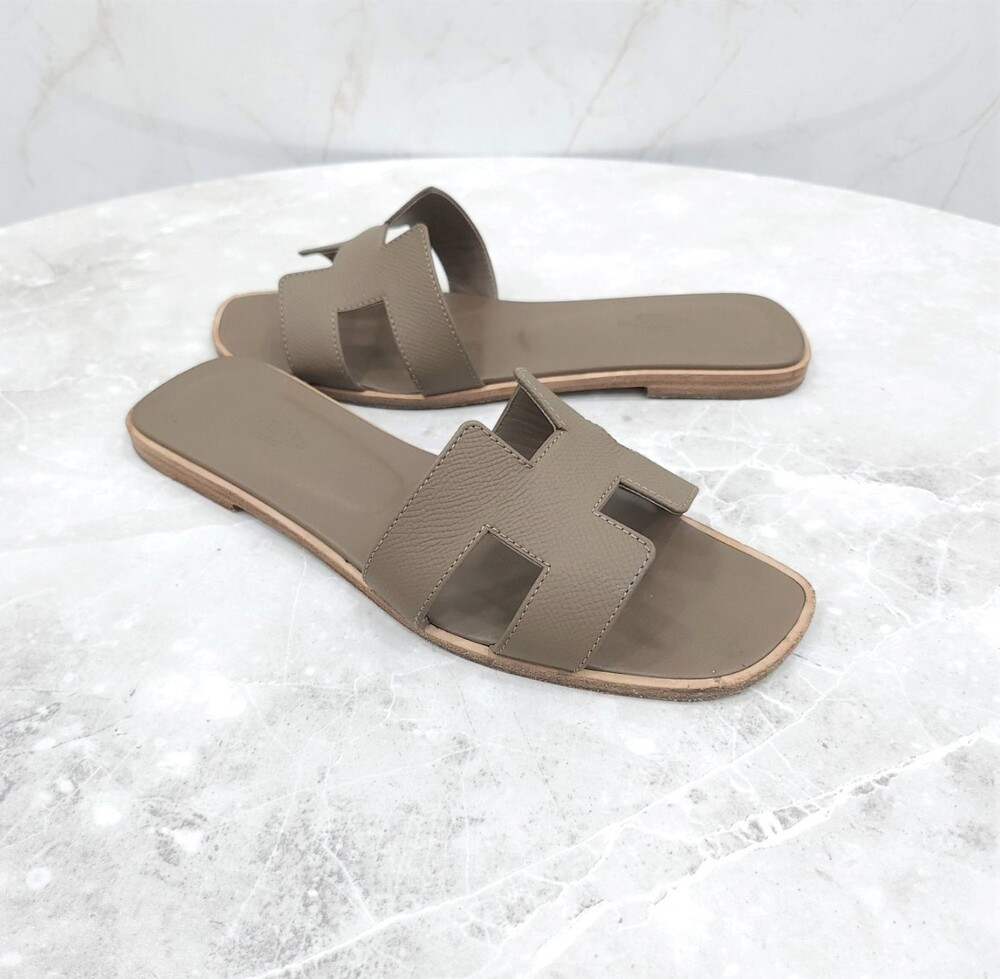 [럭스유] 38.5 / 에르메스 에토프 오란 샌들 슬리퍼