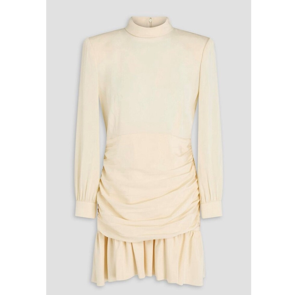 [럭스유] 34 / 구찌 게더 실크 트윌 미니 드레스 원피스 705358