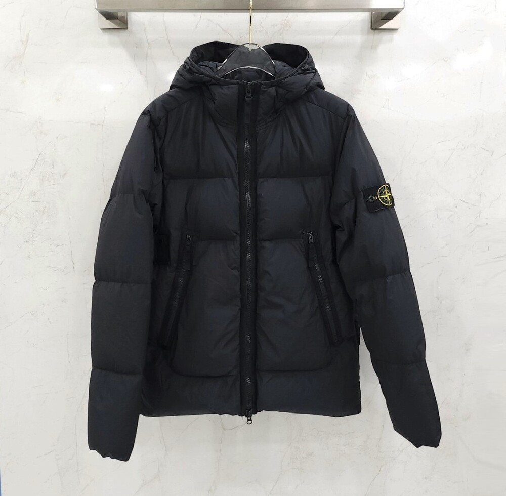 [럭스유] S / 스톤아일랜드 와펜 크링클랩스 다운 패딩 751540123