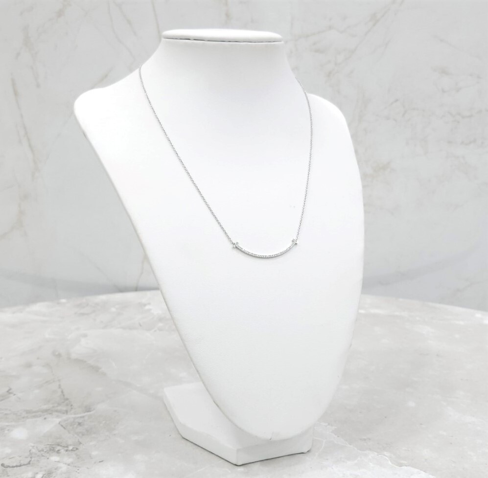 [럭스유] 티파니앤코 다이아 스마일 화이트골드 목걸이 스몰 63104949