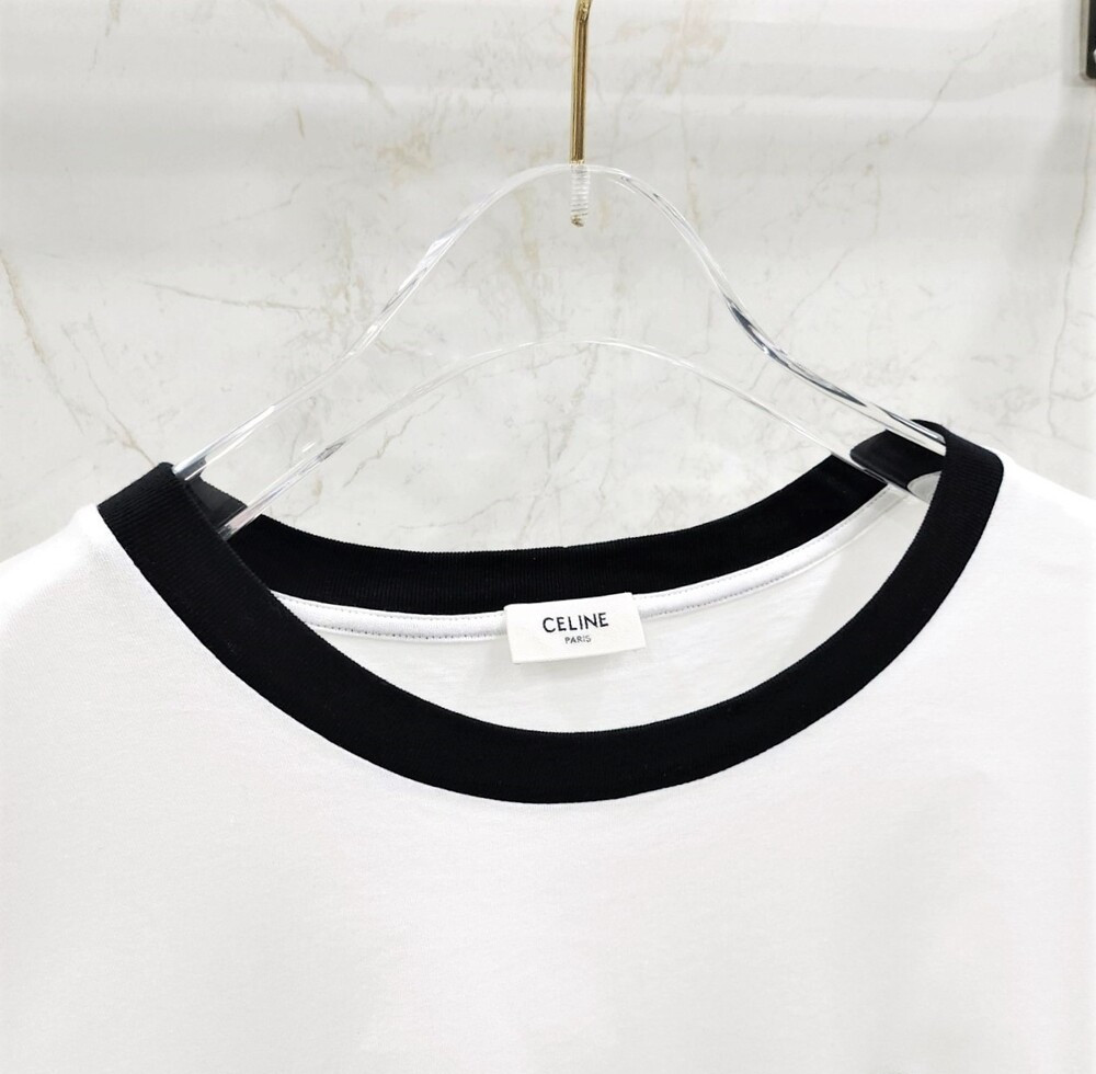 [럭스유] L / 셀린느 남성 트리옹프 크루넥 반팔 티셔츠 RX02N671Q.01QF