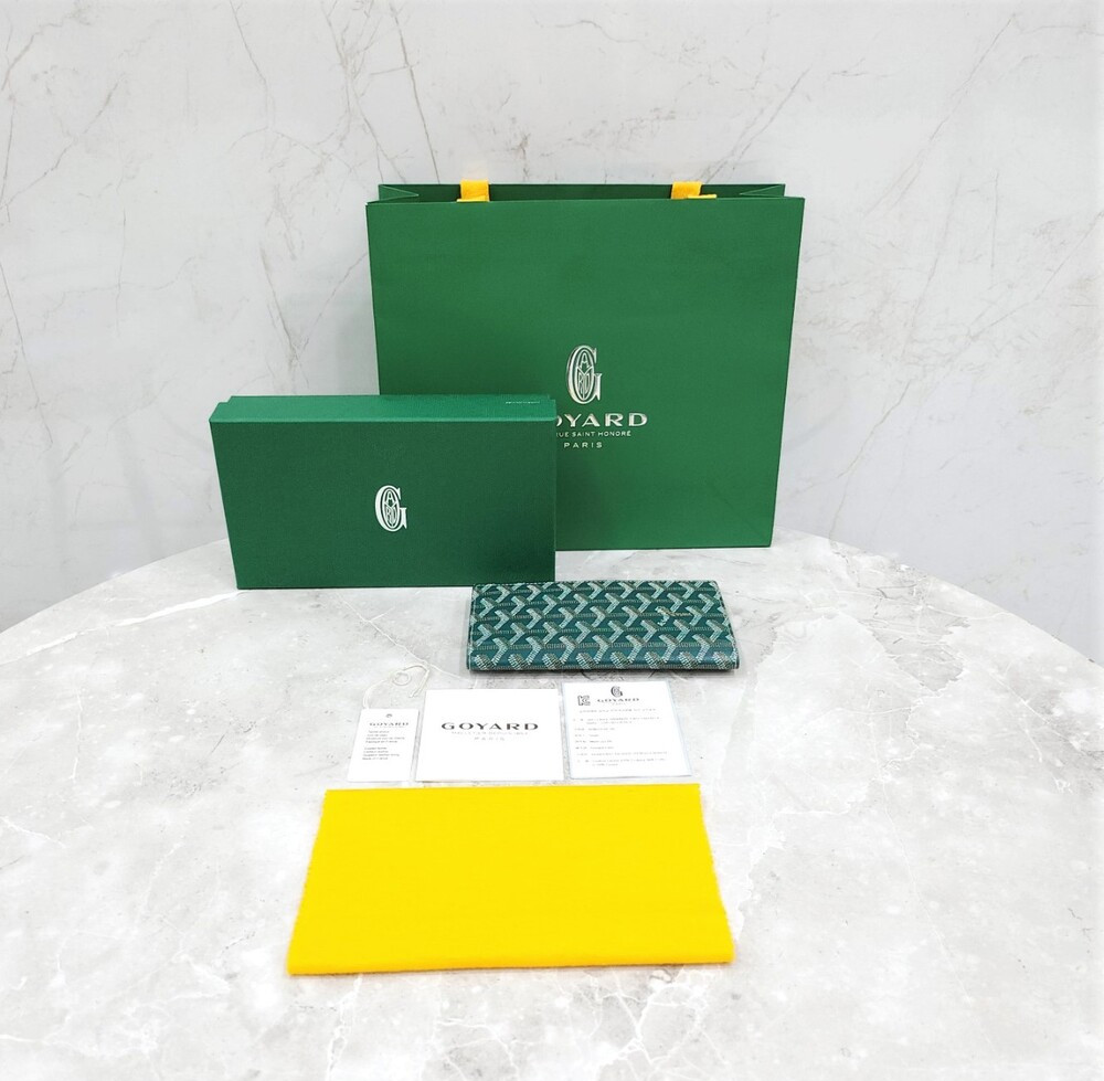 [럭스유] (새상품) 고야드 스페셜 그린 생로슈 장지갑 ARMROCH2