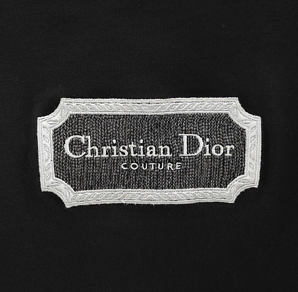 [럭스유] X3L / 디올 로고 꾸뛰르 코튼 반팔 티셔츠 343J696C0554