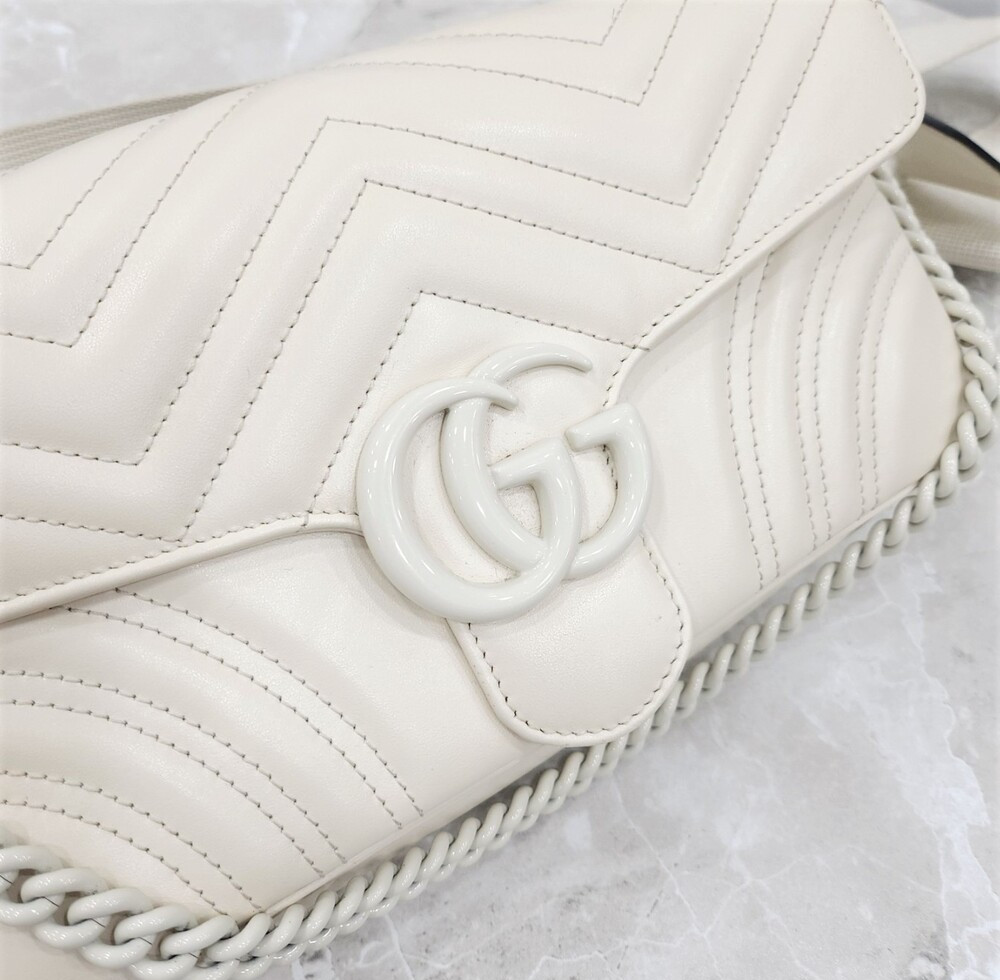 [럭스유] 구찌 GG 마몽 마틀라세 스트랩 체인 백 734814