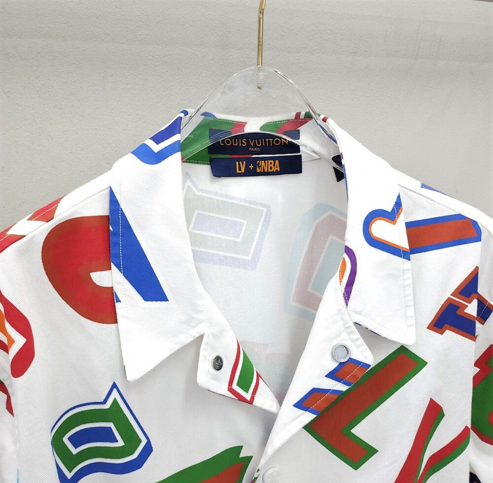 [럭스유] L / 루이비통 NBA 바스켓볼 레터스 오버 셔츠