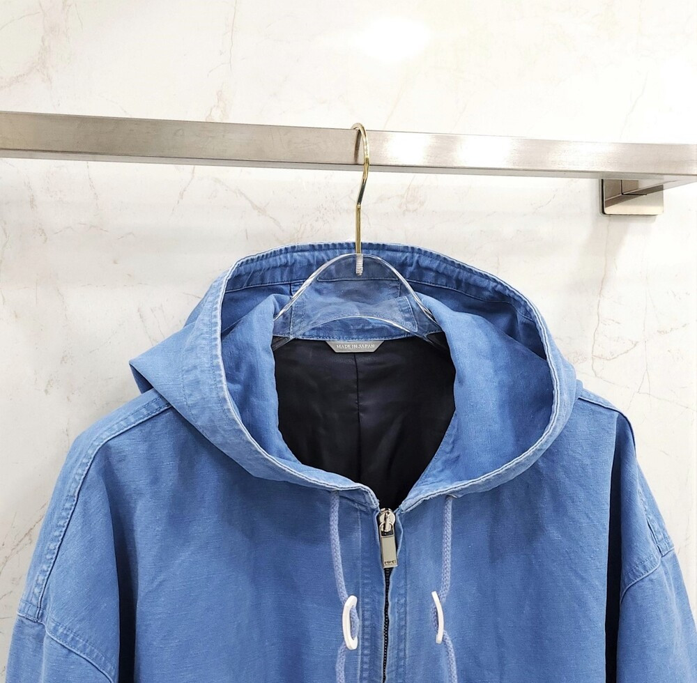 [럭스유] 50 / 디올 꾸뛰르 자수 로고 데님 후드 자켓 583D487A3015