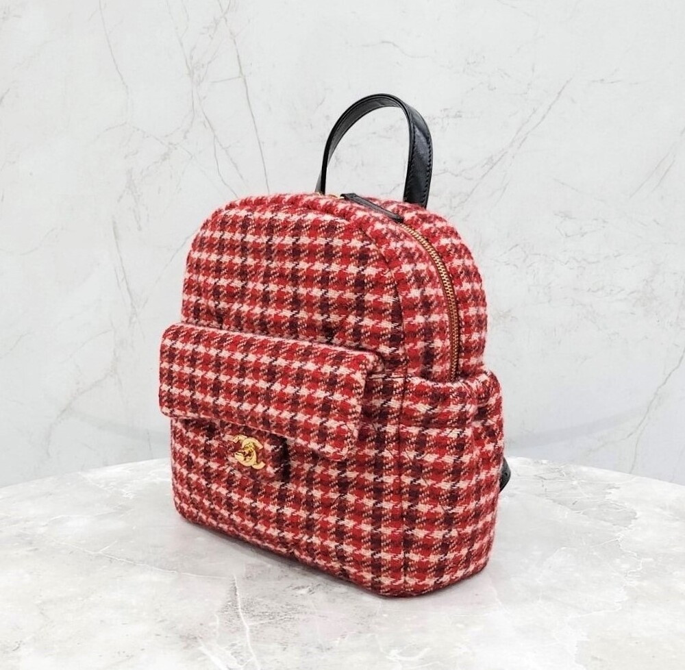 [럭스유] (새상품) 샤넬 한정판 코코네쥬 트위드 제니 백팩 AS5053