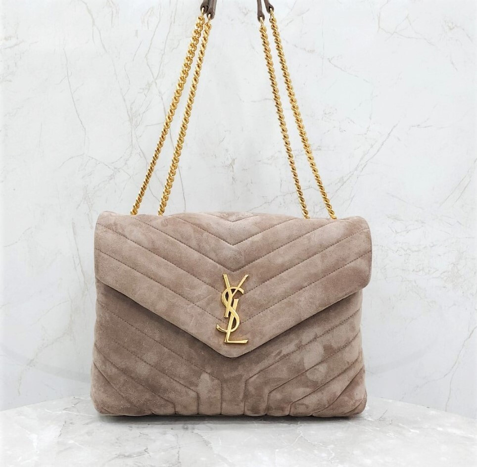 [럭스유] 생로랑 스웨이드 루루 체인백 미디움 574946