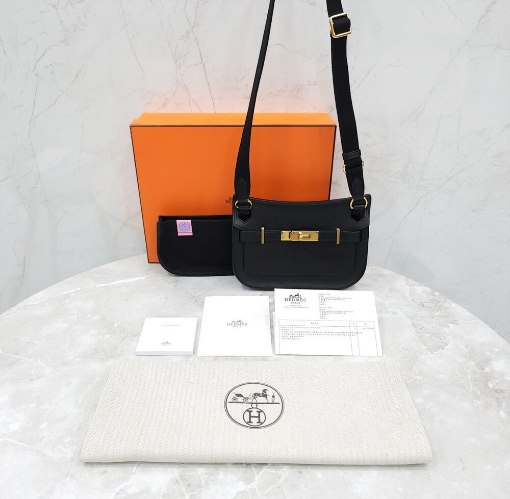 [럭스유] 에르메스 집시에르 미니백 에버그레인 누아 W각인 H084049CCAA