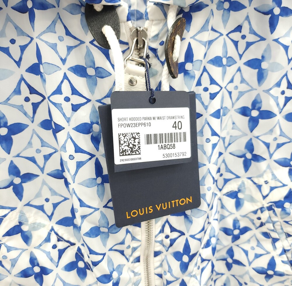 [럭스유] (새상품) 40 / 루이비통 모노그램 플라워 타이 트윌 자켓 1ABQ58