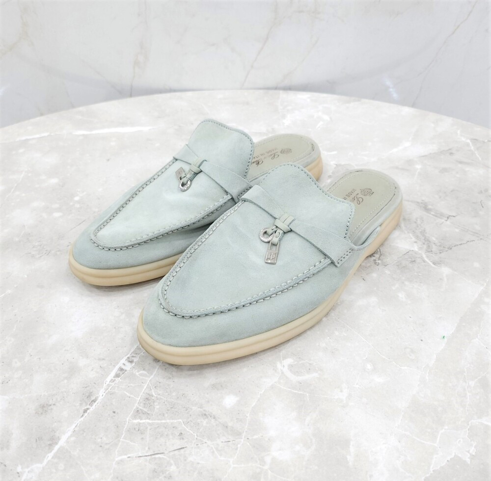 [럭스유] 36.5 / 로로피아나 바부슈 참스 썸머워크 뮬