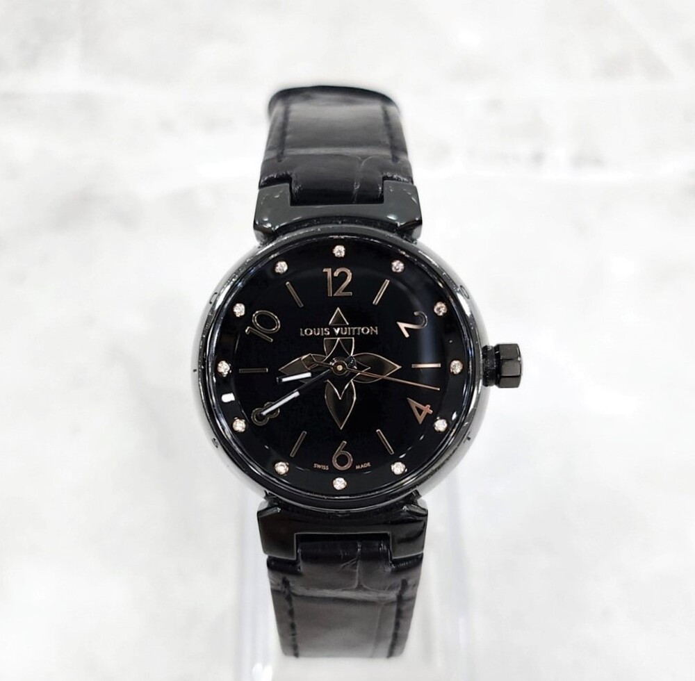 [럭스유] 루이비통 땅부르 다이아 플라워 쿼츠 시계