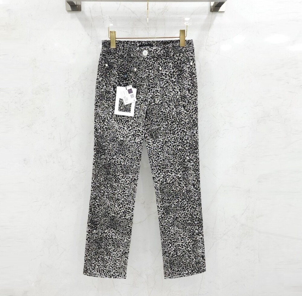 [럭스유] (새상품) 36 / 샤넬 까멜리아 로고 스트레치 데님 팬츠 P71263