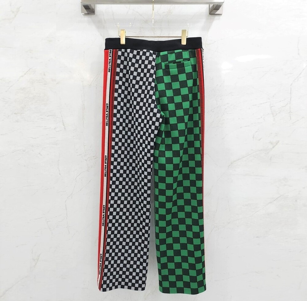 [럭스유] L / 루이비통 다미에 자카드 트랙 팬츠