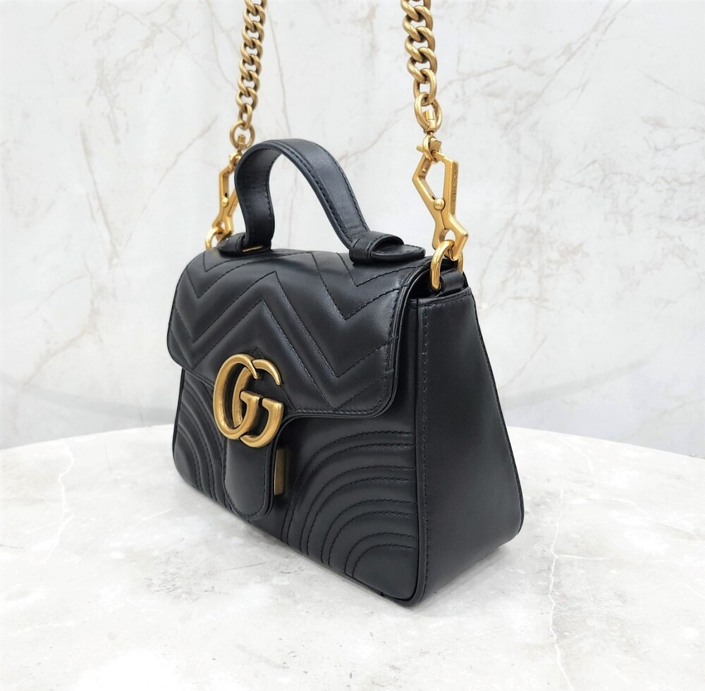 [럭스유] 구찌 GG 마몽 스몰 탑핸들 백 547260