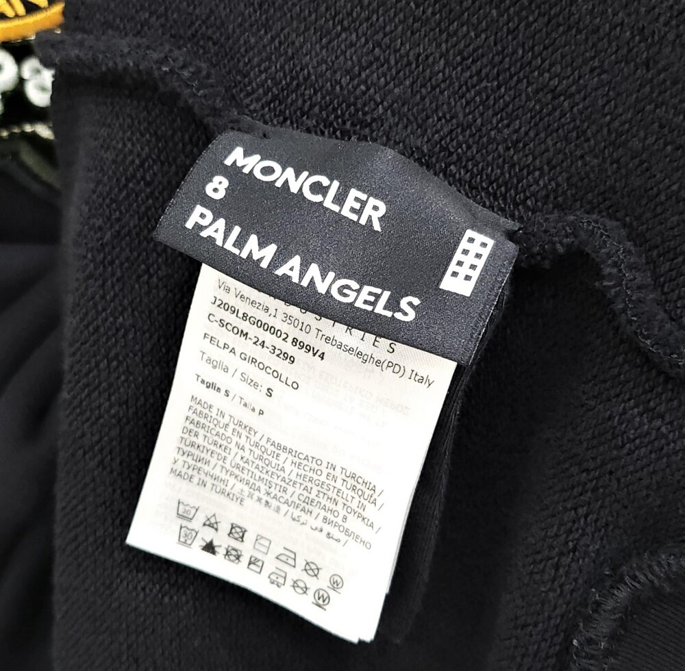 [럭스유] S / 몽클레어 엔젤스 로고 패치 지니어스 니트 맨투맨