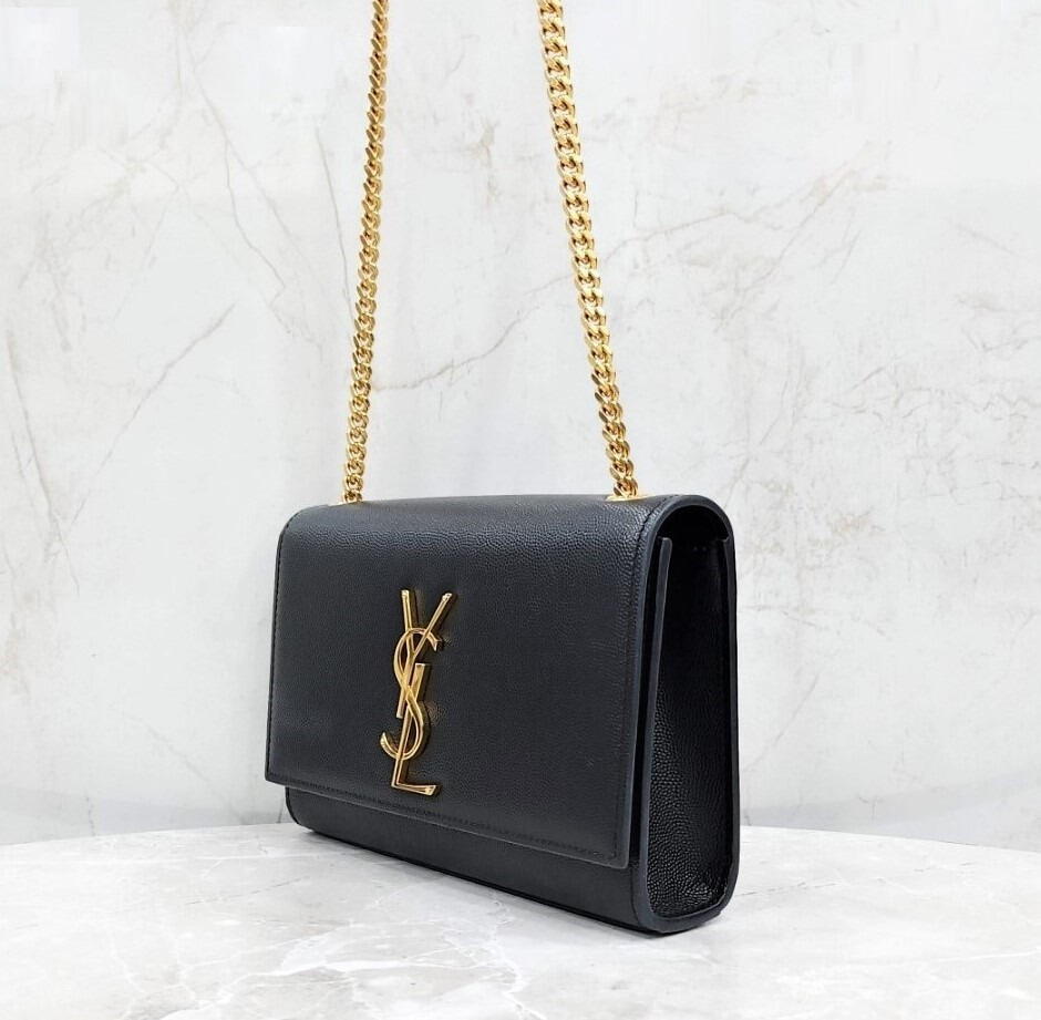 [럭스유] 생로랑 그랑 드 뿌드르 케이트 체인 숄더백 금장 스몰 469390