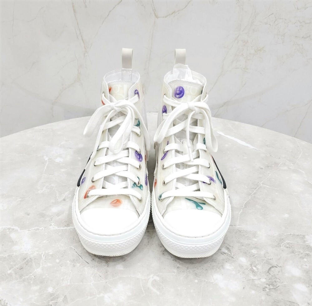 [럭스유] 40 / 디올 X 케니샤프 오블리크 하이탑 스니커즈