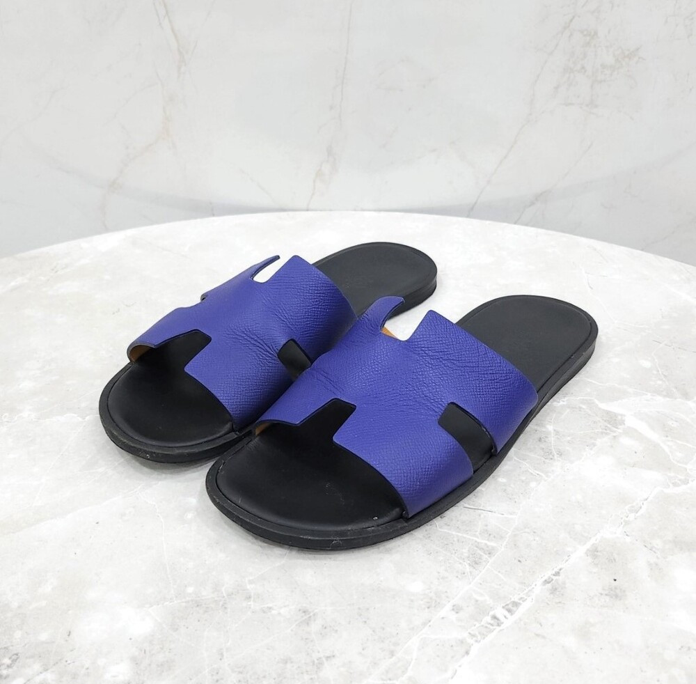 [럭스유] 43 / 에르메스 네이비 투톤 이즈미르 샌들 슬리퍼