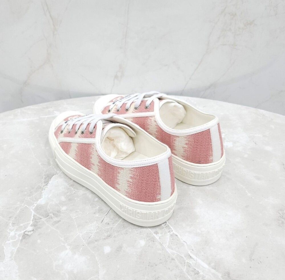 [럭스유] (새상품) 34 / 디올 핑크 워크앤디올 로우 스니커즈