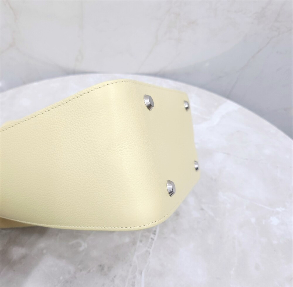 [럭스유] 발렌시아가 툴 20 옐로우 레더 토트 크로스백 659920