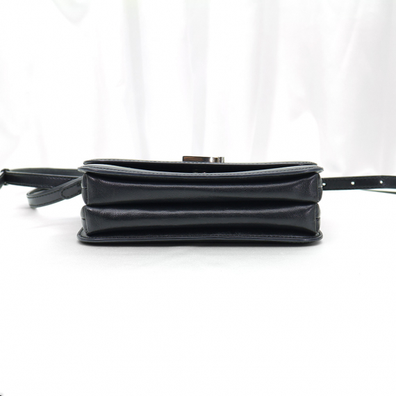 Balenciaga(발렌시아가) 592898 블랙 카프스킨 은장 B로고 스몰 숄더백