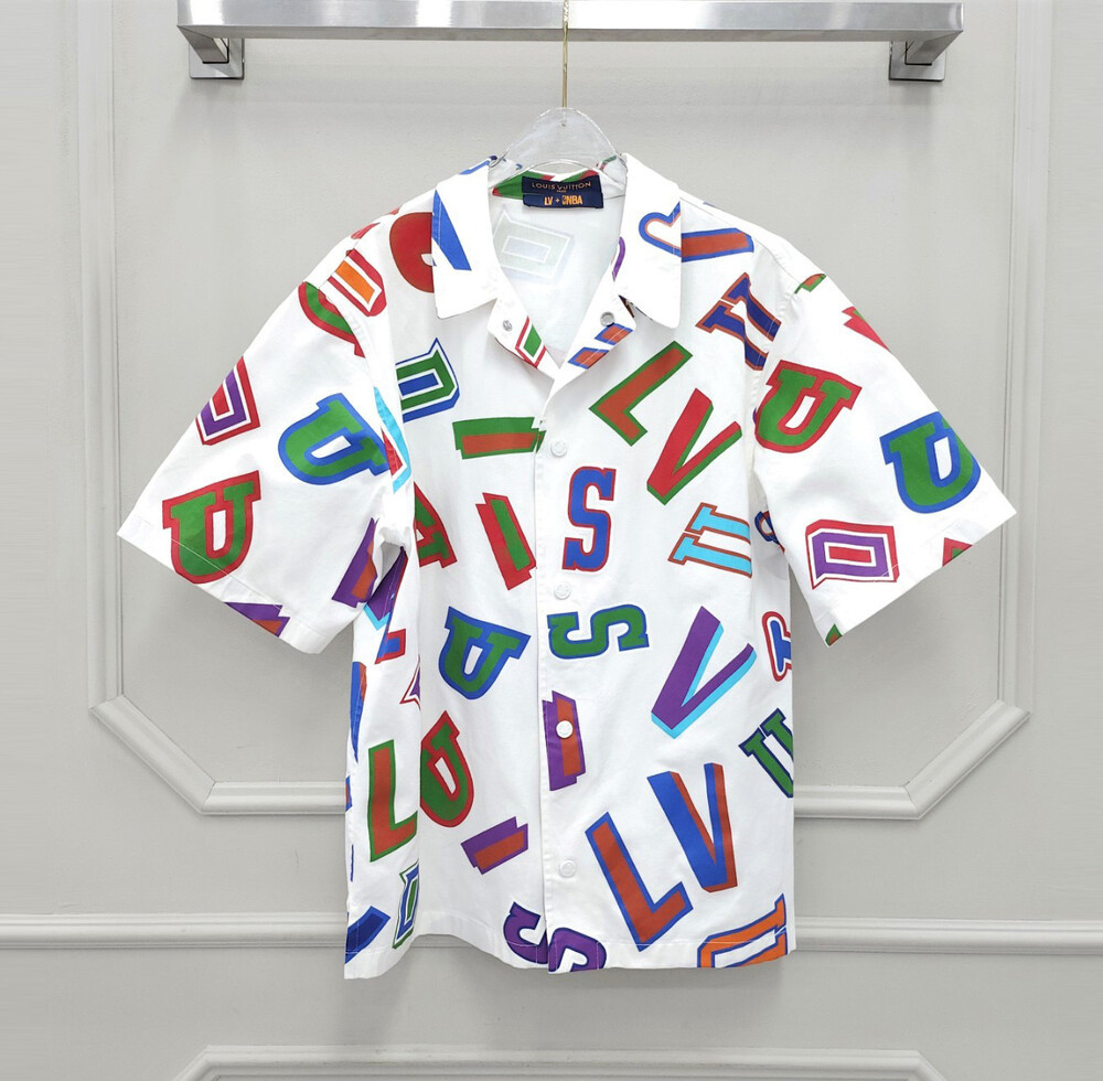 [럭스유] L / 루이비통 NBA 바스켓볼 레터스 오버 셔츠