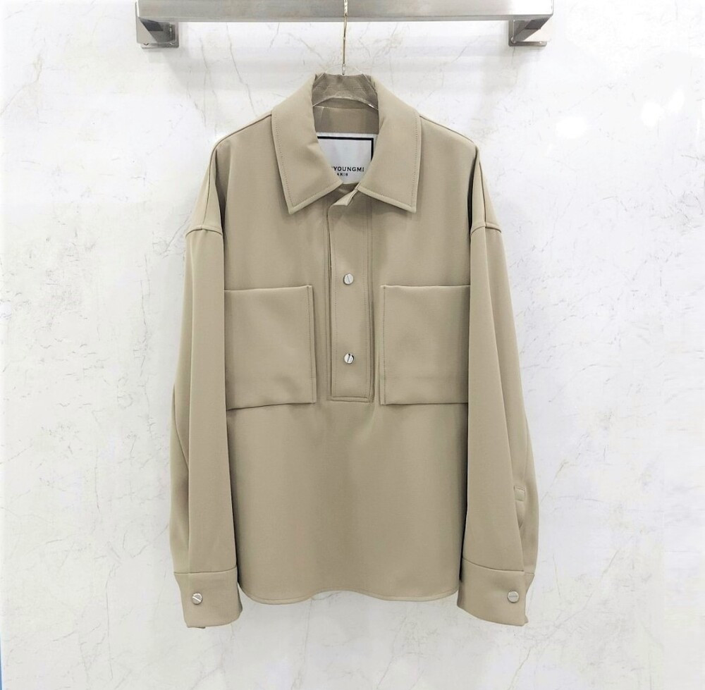 [럭스유] (새상품) 48 / 우영미 카키 더블 포켓 풀오버 셔츠 자켓