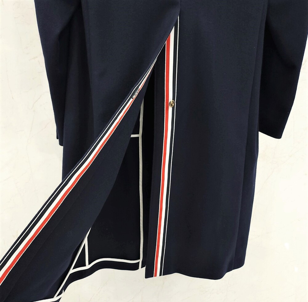 [럭스유] (새상품) 1 / 톰브라운 싱글 브레스티드 삼선 울 코트 MOU559A