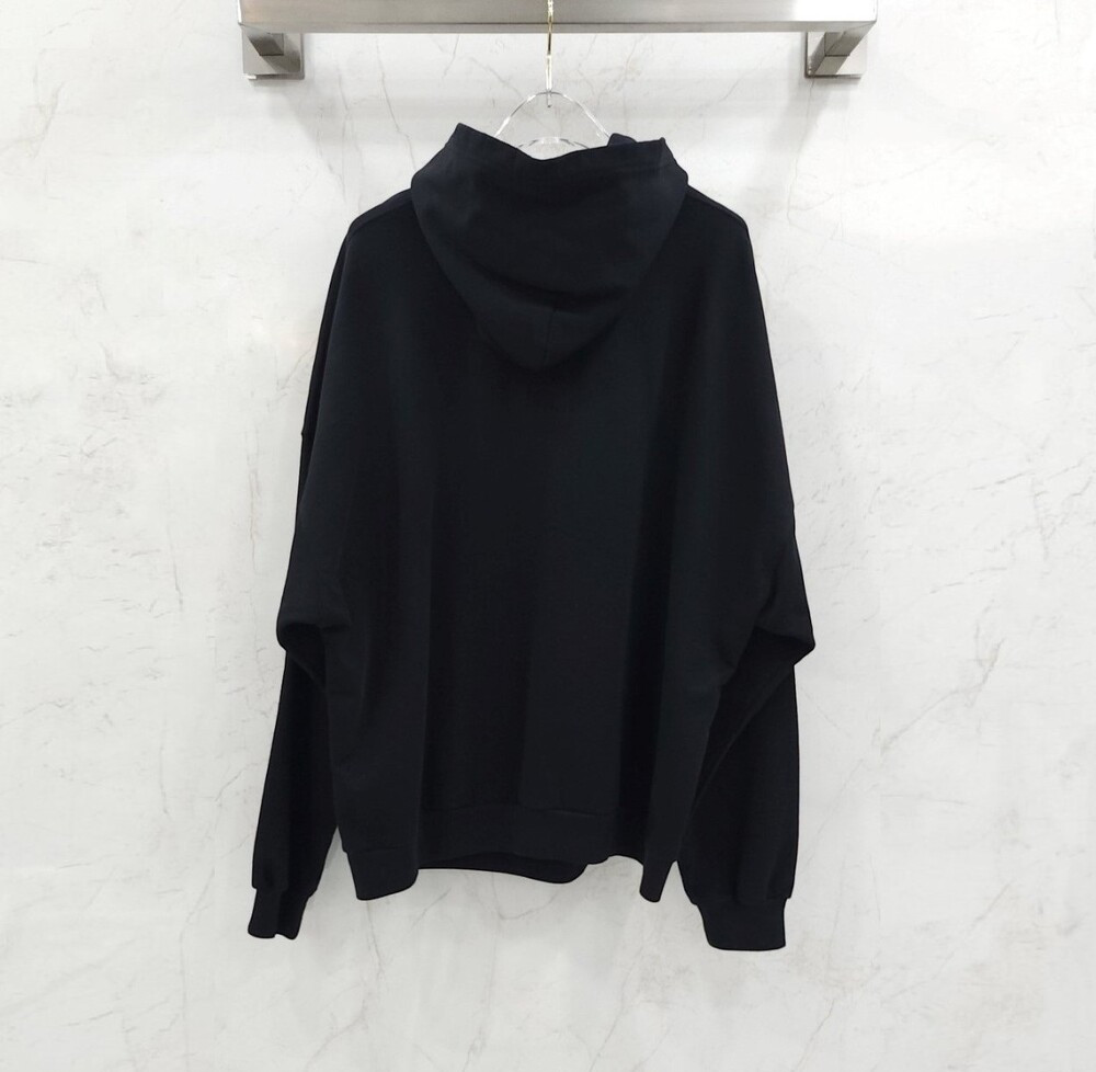 [럭스유] L / 발렌시아가 컬리지 와이드 로고 후드티